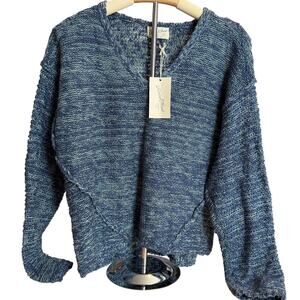 Universal Thread Women's Blue Long Sleeve V-Neck Pullover Sweater - XS - NWT